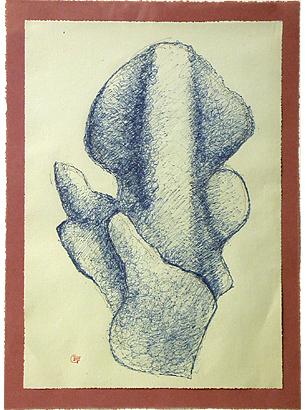 Blått korallharem IV
1978-79
ink drawing
32 x 23 cm