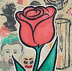 Red Flower
2008
acrylic and fabric collage on canvas
102 x 102 cm