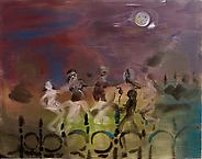 Behind the railings under a full moon
2010
acrylic on canvas
100 x 140 cm