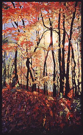 Fall leaves, Hudson River
2004
oil on linen
183 x 122 cm