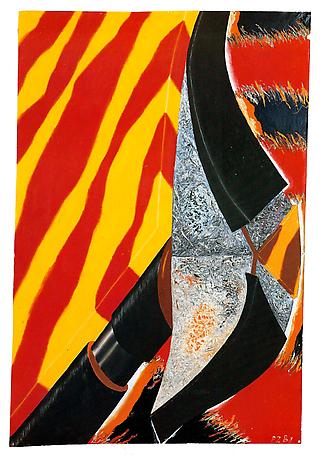 Figur
1983
oil on greaseproof paper
76 x 57 cm