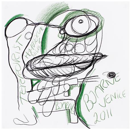 Bjarne Melgaard
Untitled
2011
pen and colour pen on paper
41 x 41 cm