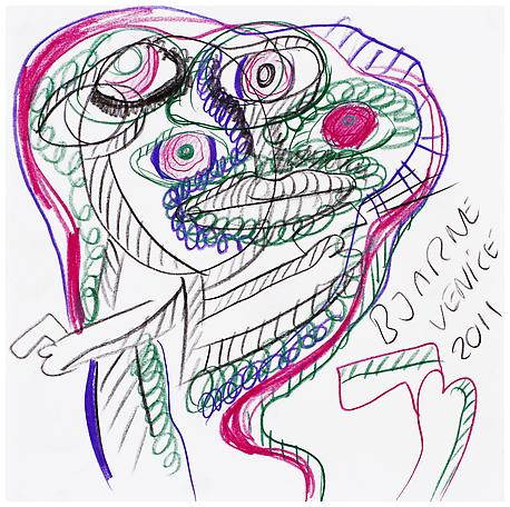 Bjarne Melgaard
Untitled
2011
pen and colour pen on paper
41 x 41 cm