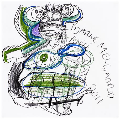 Bjarne Melgaard
Untitled
2011
pen and colour pen on paper
41 x 41 cm