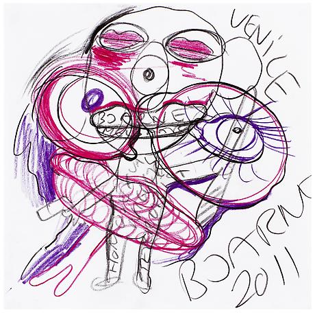Bjarne Melgaard
Untitled
2011
pen and colour pen on paper
41 x 41 cm