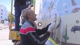 Ernst Billgren, one of the artists embellishing Övre Vasastaden, Linköping