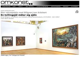 Omkonst about Ernst Billgren vs Wilhelm von Kröckert, Borås Konstmuseum