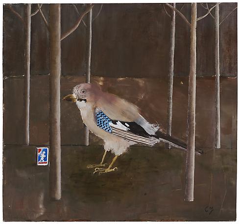 Den muterade nötskrikan
2009
oil on panel
54 x 58 cm