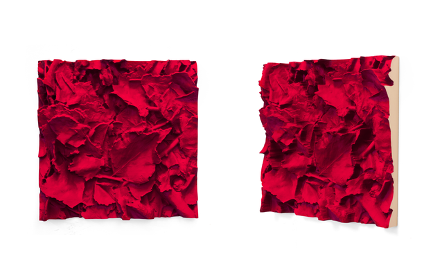 Carmin Ground, 2015/2016
pigmented polyvinyl, polyurethane
50 x 50 cm