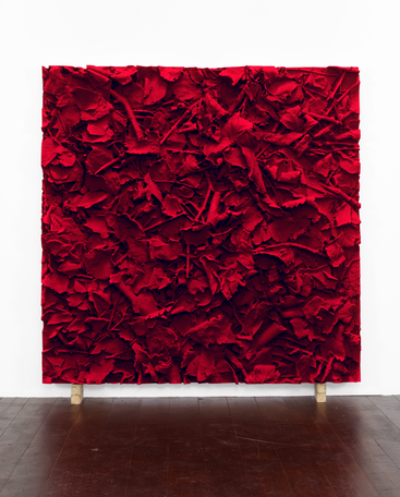 Carmin Ground, 2015/2016
pigmented polyvinyl, polyurethane
150 x 150 cm