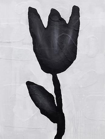 Donald Baechler
Black Flower
2011
acrylic and textile collage on canvas
102 x 76 cm