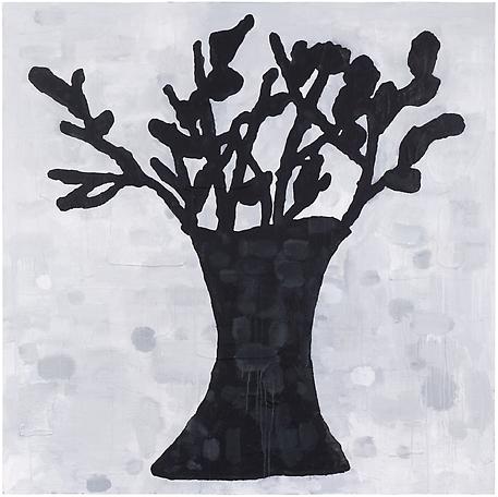 Black Flowers
2008
acrylic and fabric collage on canvas
203 x 203 cm