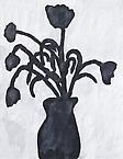 Black Flower Redux #9
2011
Gesso, Flashe and paper collage on paper 
148 x 118 cm