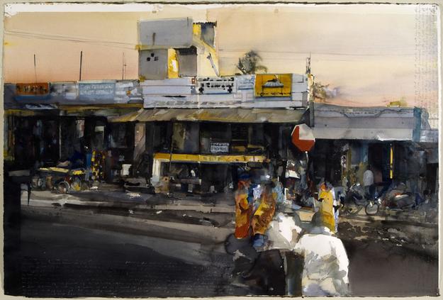 Bangalore
2006
watercolor on paper
100 x 150 cm