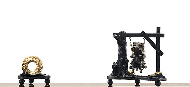 Skulptur
2012
22 x 25 x 18 cm and 11 x 14 x 12
bronze
ed. 7