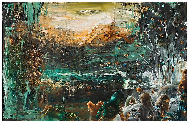 Ion
2012
mixed media on canvas
239 x 356 cm