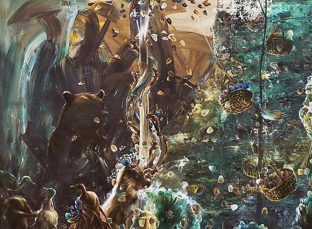 Kretslopp- Diana
2012
mixed media on canvas
232 x 308 cm