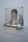 Envers
2010 
oil on canvas, pvc, wood
100 x 70 cm,