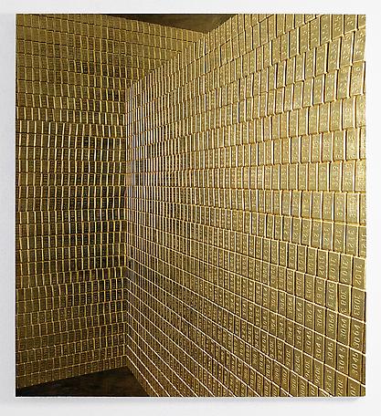 Fort Knox
2005
painted and guilder relief
180 x 160 cm