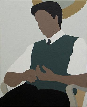 Frimurardiskussion
2011
acrylic on canvas
146 x 38 cm