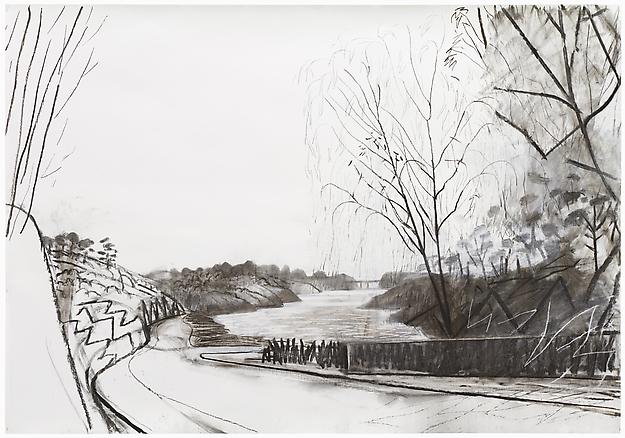 Gunnar Larsson
Kilsviken
2011
charcoal and crayon on paper
150 x 216 cm