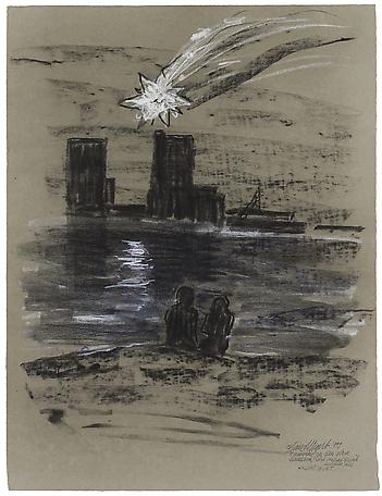 Hans Wigert
I väntan på den stora kometen
charcoal on paper
81 x 67 cm