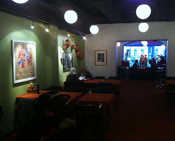 Installation view from restaurant Cassi, Stockholm