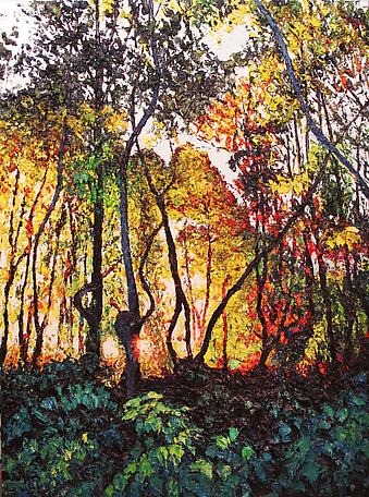 Hudson Forest Dusk
2012
oil on board
122 x 91 cm