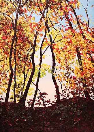 Hudson Ridge Sunset
2012
oil on board
137 x 91 cm