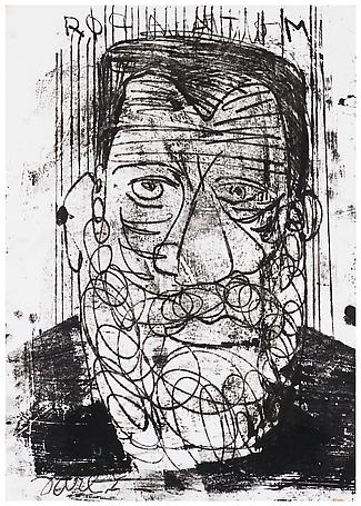 Jarl Ingvarsson
Untitled
1999
monotypie, black ink on paper
72 x 55 cm