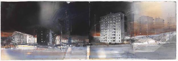 Untitled
2007
watercolor on paper
100 x 300 cm