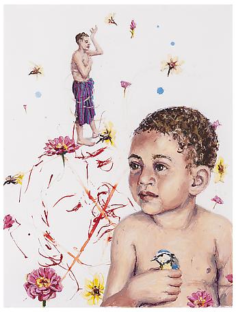 Linn Fernström
Framför kärlekspar
2012
mixed media on paper
83 x 67 cm