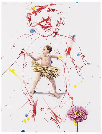 Linn Fernström
I magen, magdansen
2012
mixed media on paper
83 x 67 cm