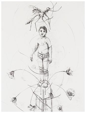 Linn Fernström
Kraftflicka
2012
charcoal on paper
83 x 67 cm