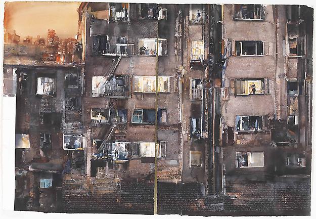 Fasad
2009
watercolour on paper
150 x 220 cm