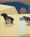 På bordet
2011
acrylic on canvas
127 x 22 cm