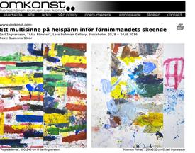 Omkonst about Jarl Ingvarssons exhibtion Åtta Fönster/Eight Windows