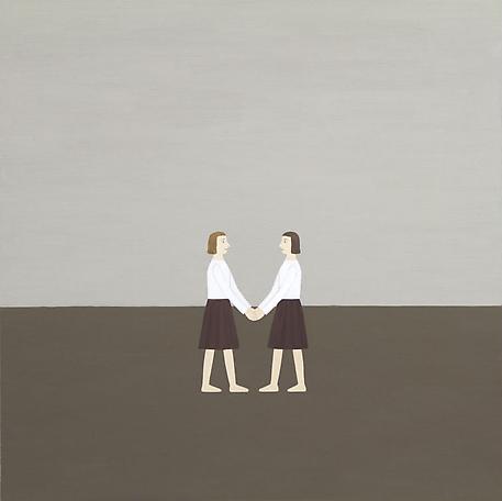 Två flickor
2011
oil on panel
48 x 48 cm