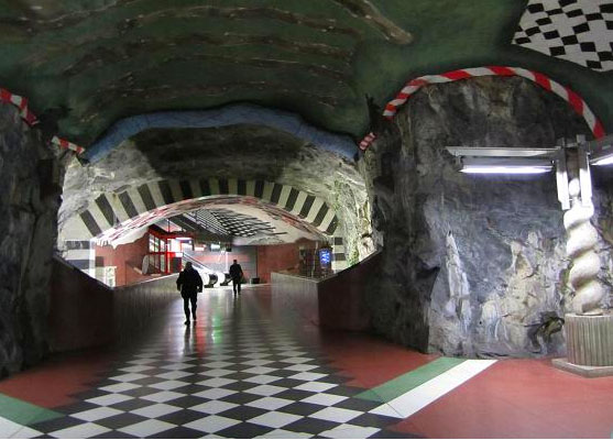 Kungsträdgården Subway Station, 1977, Stockholm, Sweden