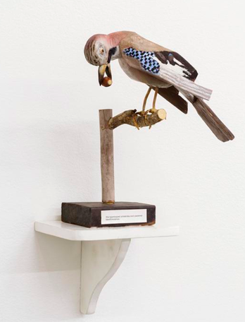 Illa uppstoppad nötskrika med passerat bästföredatum
2013
wood
47 x 27 x 25 cm