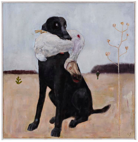 "Tallyho, tallyho, den sista dronten är skjuten, tallyho!"
2013
oil on canvas
74 x 72 cm