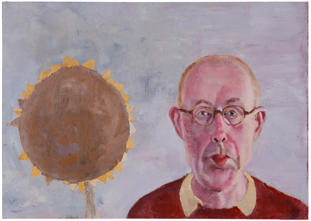 Järn och magnesium. Jag och en gammal solros, en solros och ett gammalt jag
2013
oil on panel
49 x 69 cm