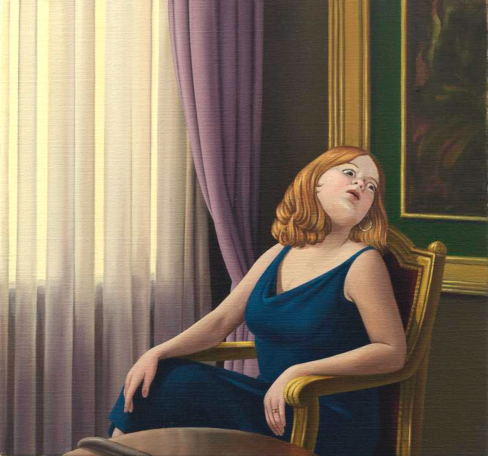 Kleopatras död 
2013
oil on canvas
33 x 35 cm