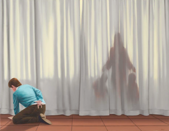 Frånvarande vid uppenbarelse
2015
oil on canvas
70 x 90 cm