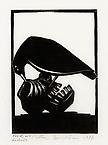 Petter Zennström
Fågel och dödskalle
1980
woodcut
50 x 40