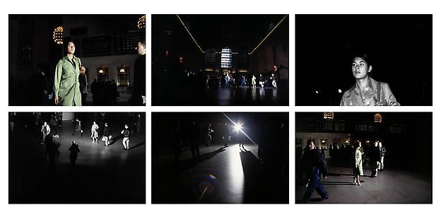 Exposure #9: N.Y.C., Grand Central Station,12.18.01, 1:21 p.m.
2001
ultrachrome ink on cotton paper 
6 parts 130 x 86 cm each