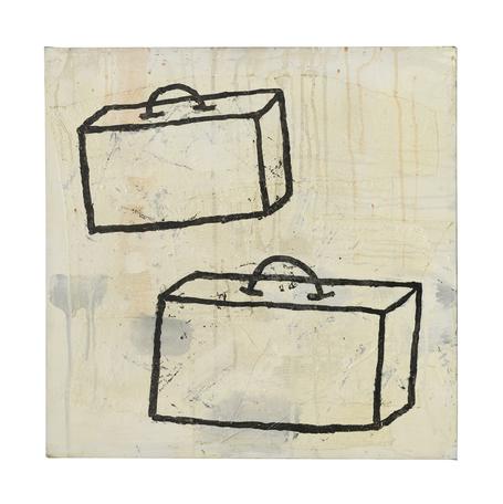 Suitcase Painting
1987
acrylic and fabric collage on canvas
250 x 200 cm