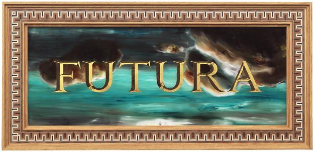 Futura
2015
mixed media on glass
46 x 100 cm