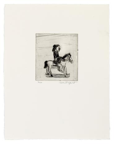 Flicka på gunghäst II
2016
drypoint
34 x 27 cm
Ed. 10

5000 SEK
