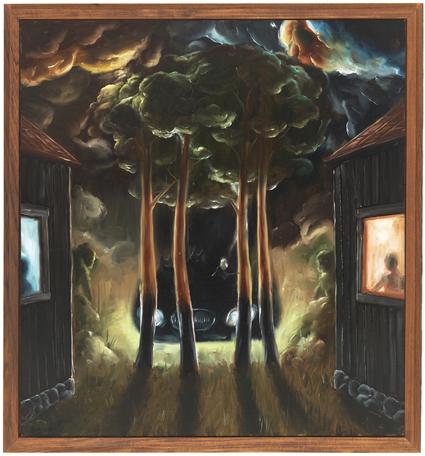 Tre minnen, en vän
2015
oil on mdf
71 x 66 cm